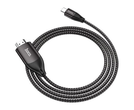  Видеокабель HOCO UA16 HDMI (m) - Type-C (m), 2 м, серый металлик 