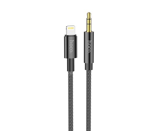  Аудиокабель HOCO UPA19 AUX Jack 3.5 (m) - Lightning (m), 1 м, черный 