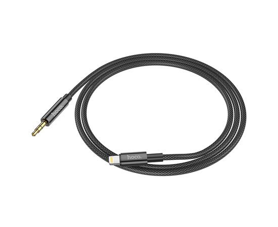  Аудиокабель HOCO UPA19 AUX Jack 3.5 (m) - Lightning (m), 1 м, черный 