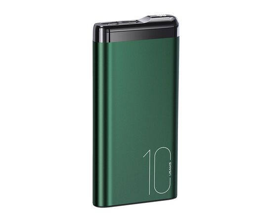  Внешний АКБ USAMS US-CD148 (10000 mAh), Alloy Digital Display, темно-зеленый (10KCD14802) 