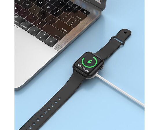  Зарядное устройство BOROFONE BQ13 для Apple Watch с Кабелем USB, 1A, 5W/7.5W/10W, белый 