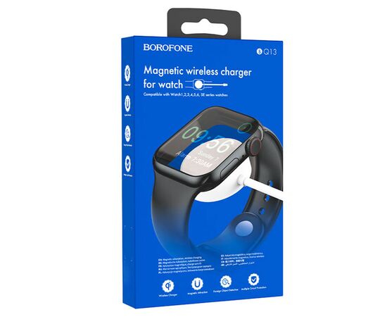  Зарядное устройство BOROFONE BQ13 для Apple Watch с Кабелем USB, 1A, 5W/7.5W/10W, белый 
