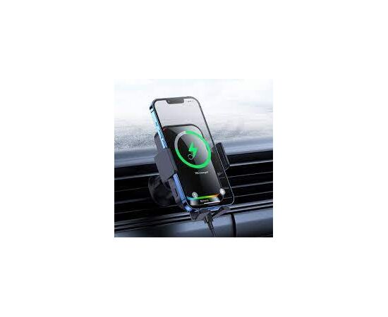  Автомобильный держатель Baseus Halo Electric Wireless Charging Car Mount 15W Black 