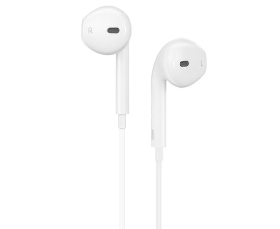  Проводные наушники HOCO L7 Plus Original, Lightning, 1.2 м, белый 