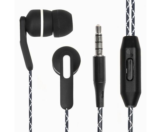  Проводные наушники с микрофоном внутриканальные Dialog ES-F15 Jack 3,5 (black) (69328) 
