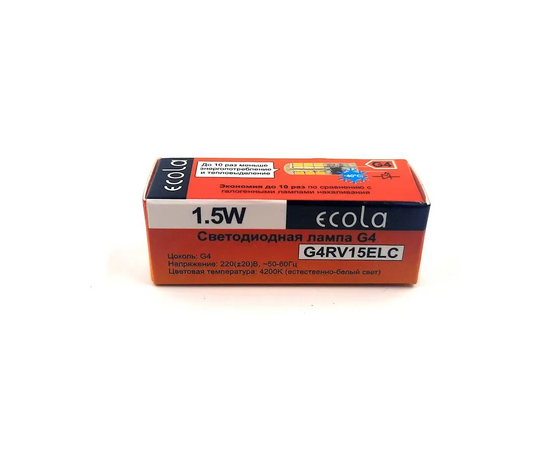  Лампа светодиодная ECOLA G4 1,5W Corn Micro 220V 4200K 320° 35x10 (100/1000) 