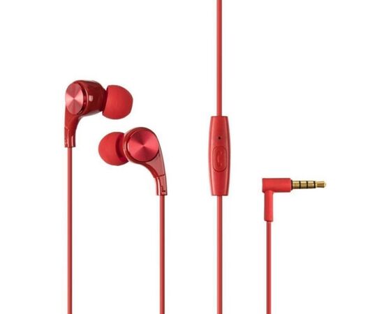  Проводные наушники REMAX RM-569, Jack 3.5mm, 1.2 м, красный 