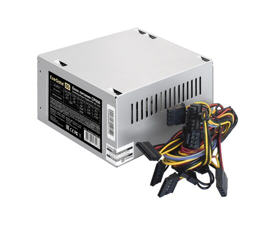  Блок питания ExeGate CP650 EX292145RUS 650W (ATX, 8cm fan, 24pin, 4+4pin, 3xSATA, 2xIDE, FDD) 