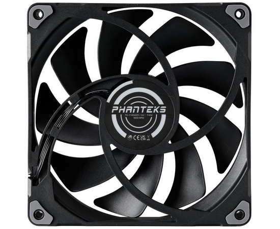  Вентилятор PHANTEKS M25 Black (PH-F140M25_PWM_BBK01_RU) 140x140x25мм (PWM, 400-1800 об/мин, 36.57dBa) 