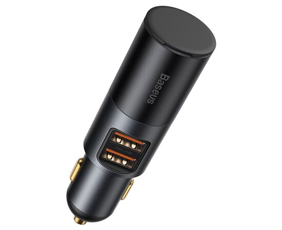  Автомобильное зарядное устройство BASEUS Share Together Port, 2xUSB + прикуриватель, 3A, 120W, черный 