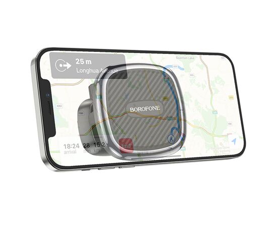  Автомобильный держатель BOROFONE BH67 Air outlet, магнитный, на воздуховод, черный+серый металлик 