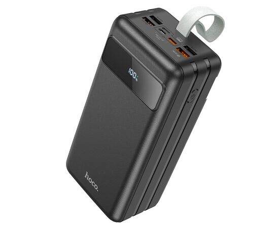  Аккумулятор внешний HOCO J86B, Electric, 60000mAh, пластик, LED, 3 USB, 8-pin, Micro, Type-C 22,5 Вт, PD3.0, цвет: чёрный 