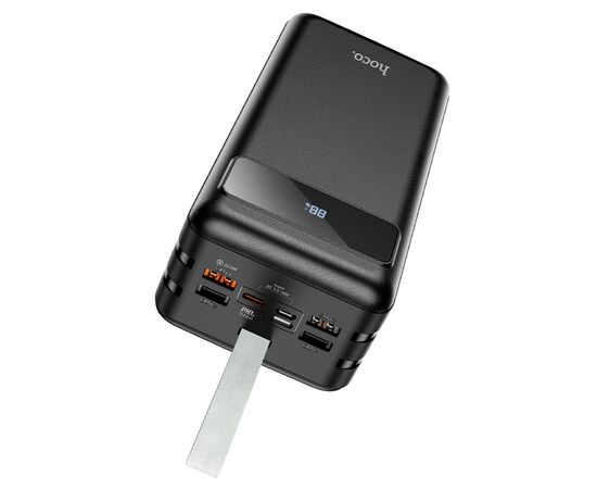  Аккумулятор внешний HOCO J86B, Electric, 60000mAh, пластик, LED, 3 USB, 8-pin, Micro, Type-C 22,5 Вт, PD3.0, цвет: чёрный 