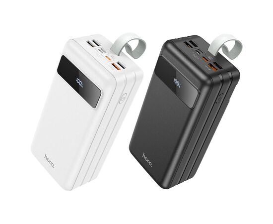  Аккумулятор внешний HOCO J86B, Electric, 60000mAh, пластик, LED, 3 USB, 8-pin, Micro, Type-C 22,5 Вт, PD3.0, цвет: чёрный 