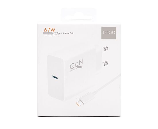  Адаптер Сетевой с кабелем ORG Xiaomi [BHR4927GL] Type-C 67W (Type-C/Type-C) (C) (white) (222038) 
