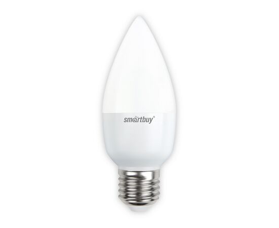  Лампа светодиодная SMARTBUY C37 9,5Вт 6000K E27 (свеча, холодный дневной свет) 