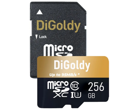  MicroSDXC  256GB  Digoldy Class 10 Extreme Pro UHS-I U3 (95 Mb/s) + SD адаптер 