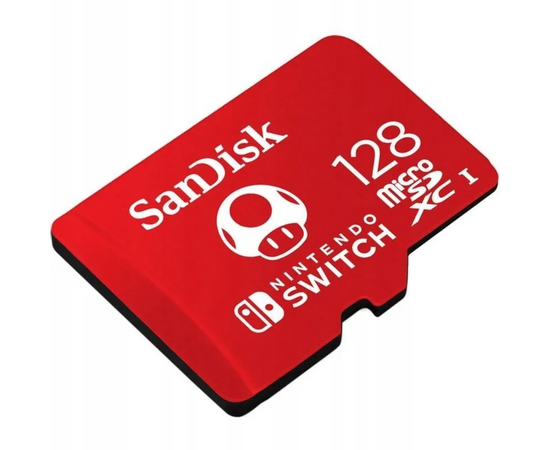  MicroSD  128GB  SanDisk Class 10 Nintendo Switch V30 A1 UHS-I U3 (100/90 Mb/s) без адаптера 