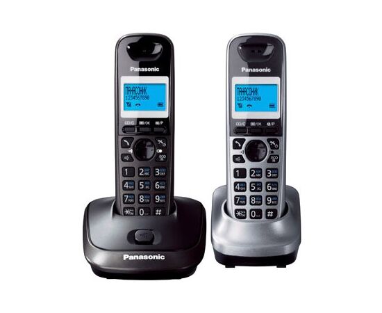  Беспроводной телефон Panasonic KX-TG2512RU2 титан 