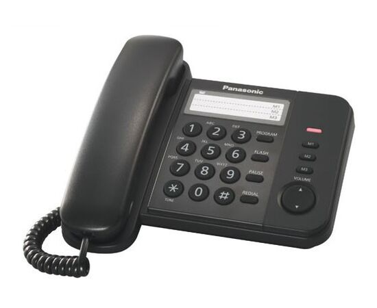  Телефон проводной Panasonic KX-TS2352RUB черный 