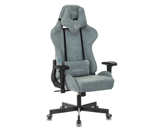  Кресло Zombie Viking Knight LT28 Fabric серо-голубой 