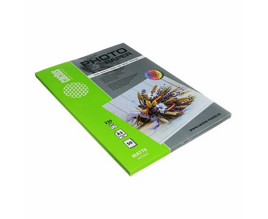 Фотобумага Cactus CS-MA323050 A3/230г/м2/50л/белый матовое для струйной печати 