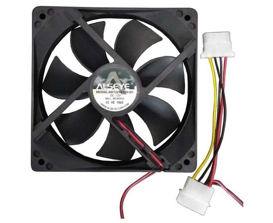  Вентилятор Alseye AD1225B12H-N1, 120мм, 3200rpm, 49.8 дБА, 4-pin Molex, 1шт 