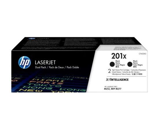 Картридж лазерный HP 201X CF400XD черный x2упак. (5600стр.) для HP CLJ Pro M252/M277 