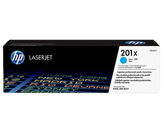  Картридж лазерный HP 201X CF401X голубой (2300стр.) для HP CLJ Pro M252/M277 