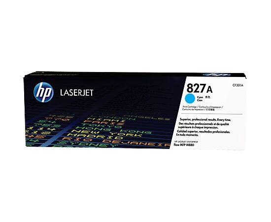  Картридж лазерный HP 827A CF301A голубой для HP CLJ Ent M880 