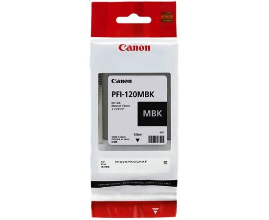  Картридж струйный Canon PFI-120 MBK 2884C001 черный матовый (130мл) для Canon imagePROGRAF TM-200/205 