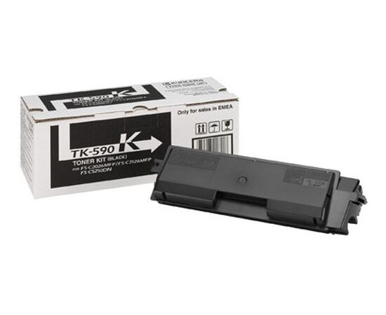  Тонер-картридж TK-590K 7 000 стр. Black для FS-C2026MFP/C2126MFP/C2526MFP/C2626MFP/C5250DN, P6026CDN/P6526CDN 