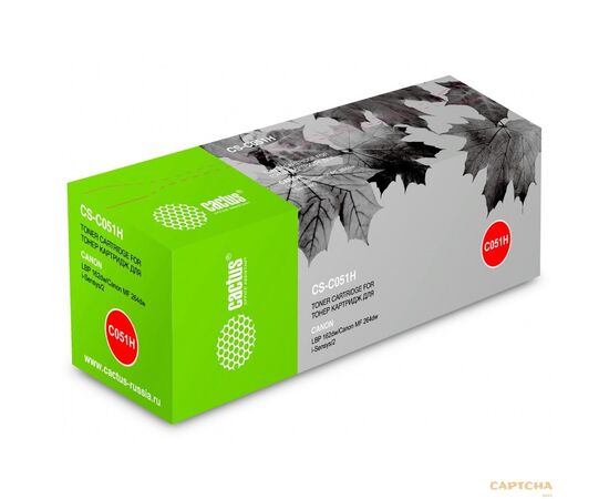  Тонер Картридж Cactus CS-C051H черный (4100стр.) для Canon LBP 162dw/MF 264dw/267dw/269dw 