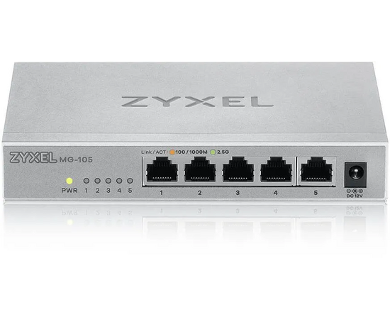  Коммутатор ZyXEL MG-105 (MG-105-ZZ0101F) мультигигабитный 