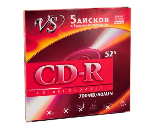  VS CD-R 80 52x конверт/5 
