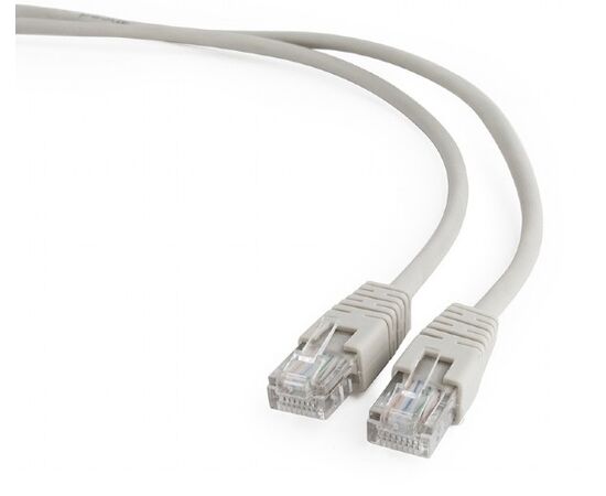  Патч-корд UTP5e, 7.5 м, литой, многожильный, биметалл CCA, 26AWG, PVC, серый CABLEXPERT PP12-7.5M 
