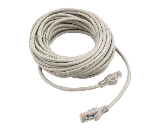  Патч-корд UTP5e, 7.5 м, литой, многожильный, биметалл CCA, 26AWG, PVC, серый CABLEXPERT PP12-7.5M 