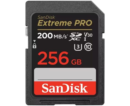  Карта памяти SanDisk (SDSDXXD-256G-GN4IN) 256GB SDXC Class 10 V30 UHS-I U3 Extreme Pro 200MB/s 