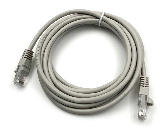  Патч-корд Buro (UTP-5E-3M-G) UTP 4 пары cat5E CCA molded 3м серый RJ-45 (m)-RJ-45 (m) 