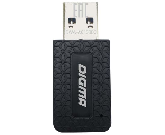  Сетевой адаптер Digma (DWA-AC1300C) AC1300/USB 3.0/WiFi (ант.внутр.) 1ант. 
