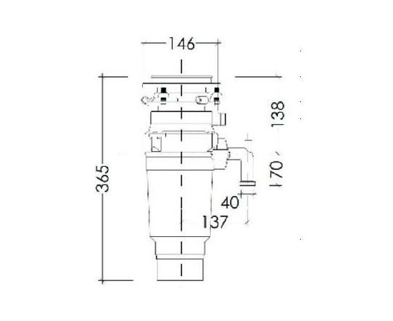  Измельчитель пищевых отходов Kuppersberg WSS 750 B 