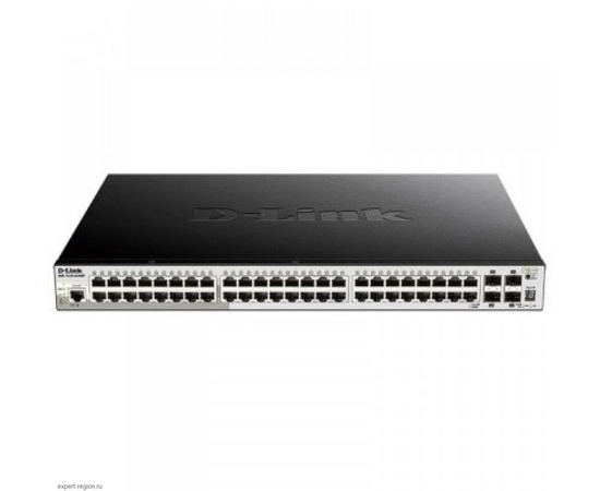  Коммутатор D-Link (DGS-1250-52XMP/A1A) 48G 4SFP+ 48PoE+ 370W управляемый 