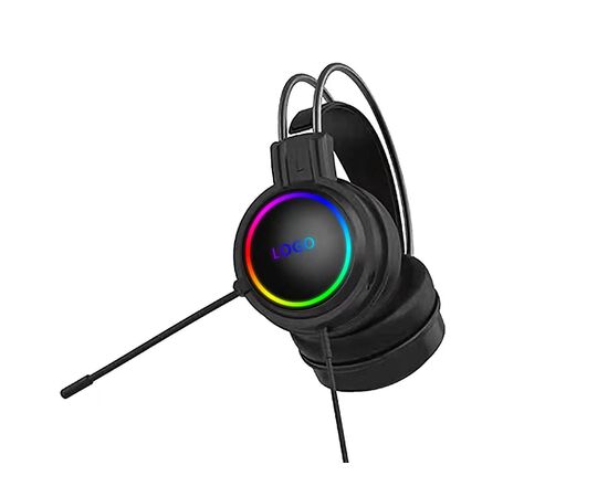  Игровая гарнитура Perfeo  RGF EARTH черная 1,8 м, разъем 3,5 мм (4 pin) и USB (LED), переходник 