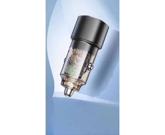  АЗУ BOROFONE BZ20A Smart 83W dual port PD65W+QC3.0 car charger (черный) 