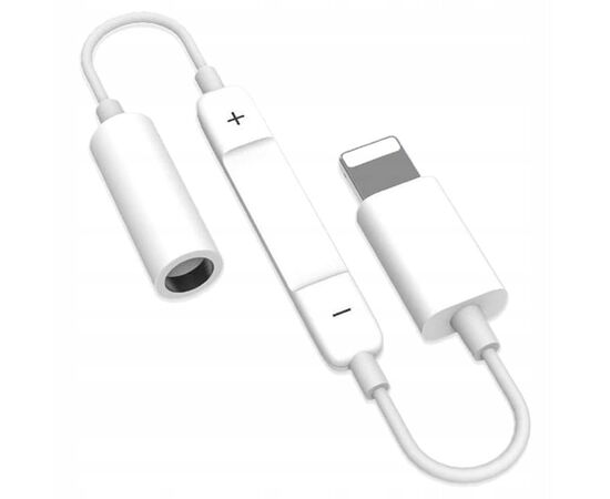  Переходник  MH020-BT, Lightning - Jack 3.5, белый, контроллер с микрофоном 