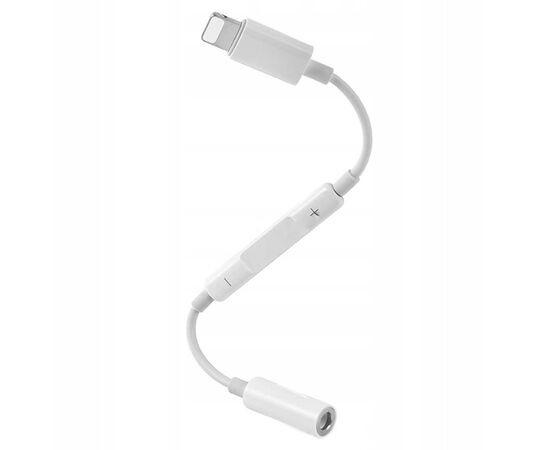  Переходник  MH020-BT, Lightning - Jack 3.5, белый, контроллер с микрофоном 