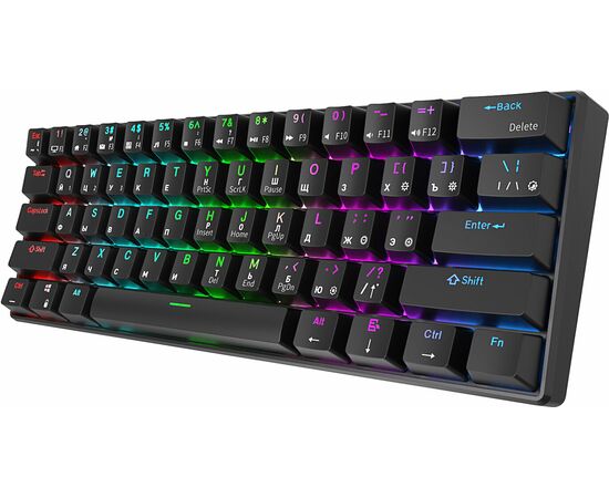  Клавиатура Royal Kludge RK61 Black USB/2.4 GHz/Bluetooth/RGB/Hot Swap/Red switch 
