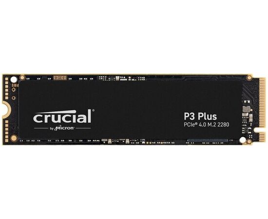  SSD Crucial P3 Plus (CT1000P3PSSD8) M.2 1.0Tb (PCI-E 4.0 x4, up to 5000/3600MBs, 3D NAND, NVMe, 220TBW, 22х80mm) 
