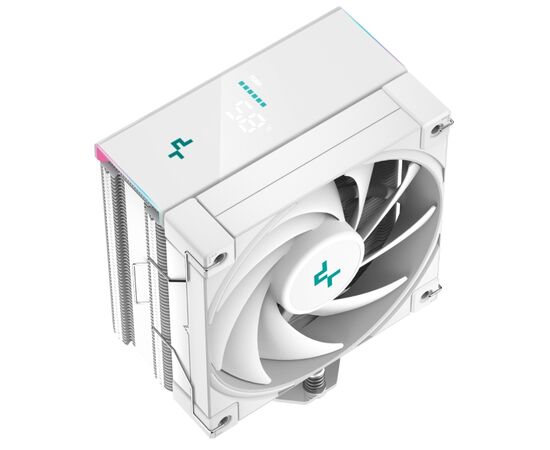 Кулер DEEPCOOL AK400 Digital WH LGA1700/1200/115X/AM5/AM4 (TDP 260W, PWM, Fan 120mm, 4 тепл. трубки, ARGB, белый) RET 
