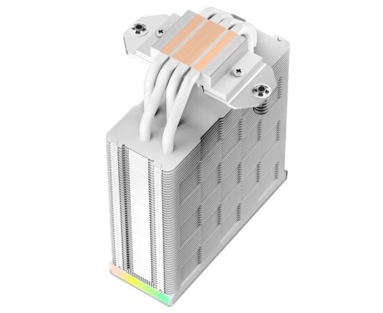  Кулер DEEPCOOL AK400 Digital WH LGA1700/1200/115X/AM5/AM4 (TDP 260W, PWM, Fan 120mm, 4 тепл. трубки, ARGB, белый) RET 